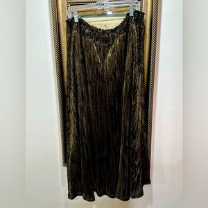 Cato Black and Gold Maxi Skirt